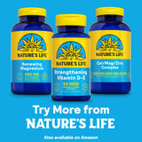 Nature's Life D3 – packaging et 120 portions pour usage mensuel.