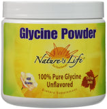 Nature's Life Glycine poudre — texture poudre fine, soutien potentiel à la récupération