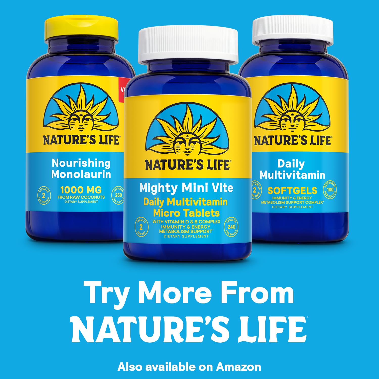 Nature's Life Mighty Mini Vite: micro-tablettes faciles à avaler au quotidien.