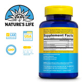 Nature's Life Monolaurin Plus Zinc – Étiquette et certifications GMP.