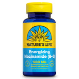 Nature's Life Niacinamide, emballage blister, sans flush et pratique.