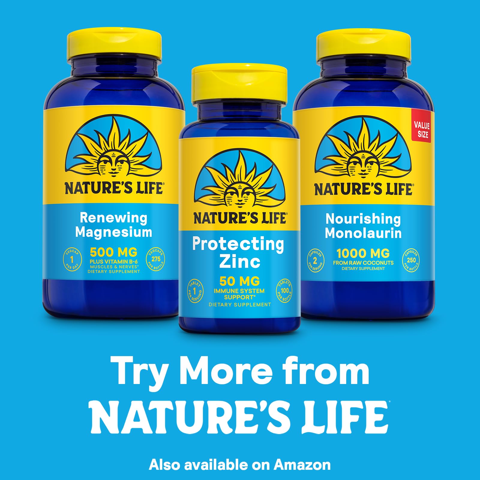 Nature's Life Protecting Zinc 50 mg – liste des ingrédients, zinc et cuivre pour équilibre potentiel.