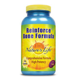 Nature's Life Reinforce Bone Formula — bouteille montrant le flacon, soutien nutritionnel pour les os