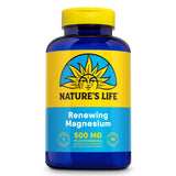 Nature's Life Renewing Magnesium 500 mg – bouteille et capsules, soutien musculaire potentiel