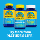 Routine quotidienne avec Nature's Life Niacinamide pour énergie soutenue.