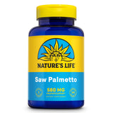 Nature's Life Saw Palmetto pour hommes – bouteille 580 mg, soutien potentiel du quotidien.