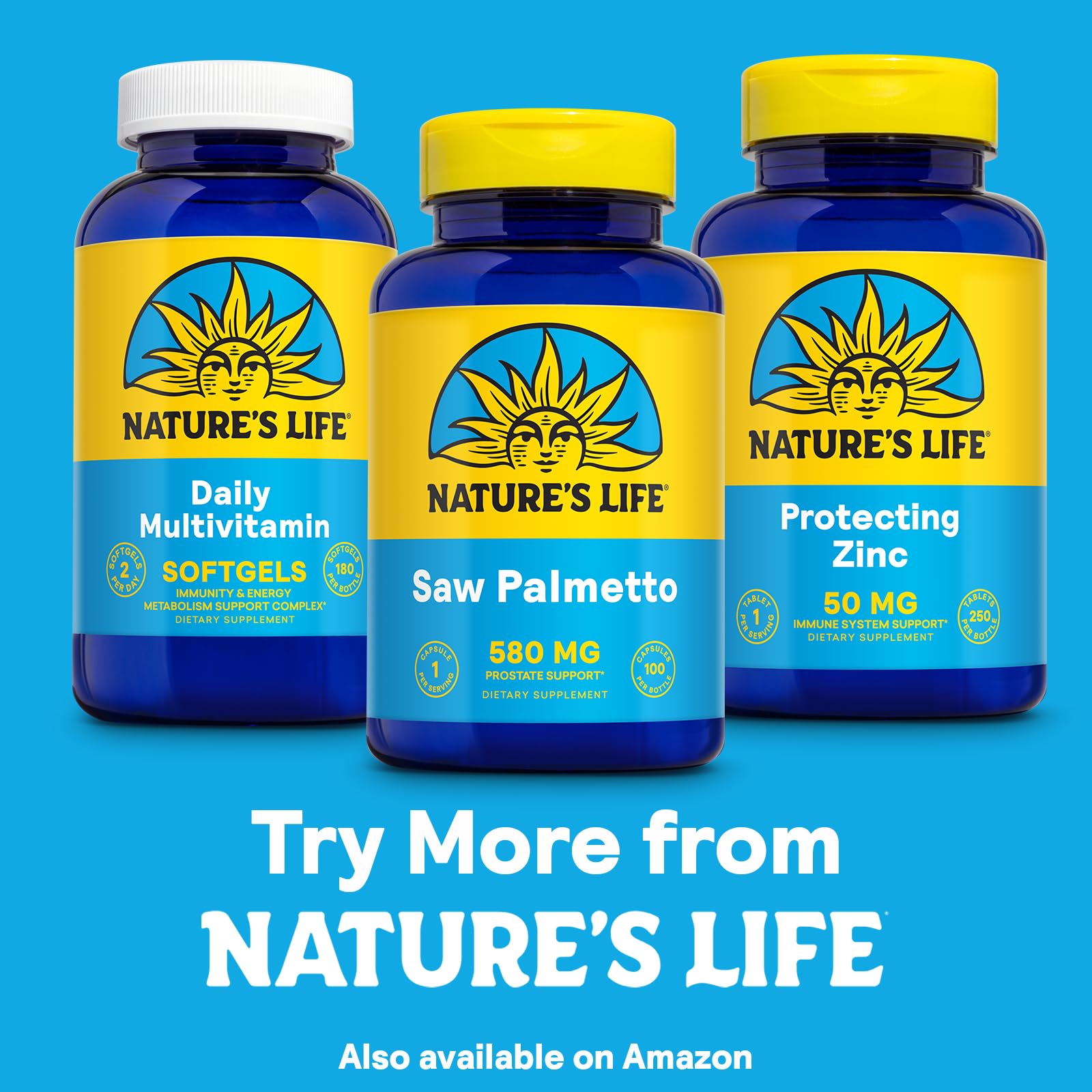 Nature's Life Saw Palmetto pour hommes – routine quotidienne de bien-être.