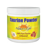 Nature's Life Taurine Poudre : vue du pot pour une utilisation pratique.