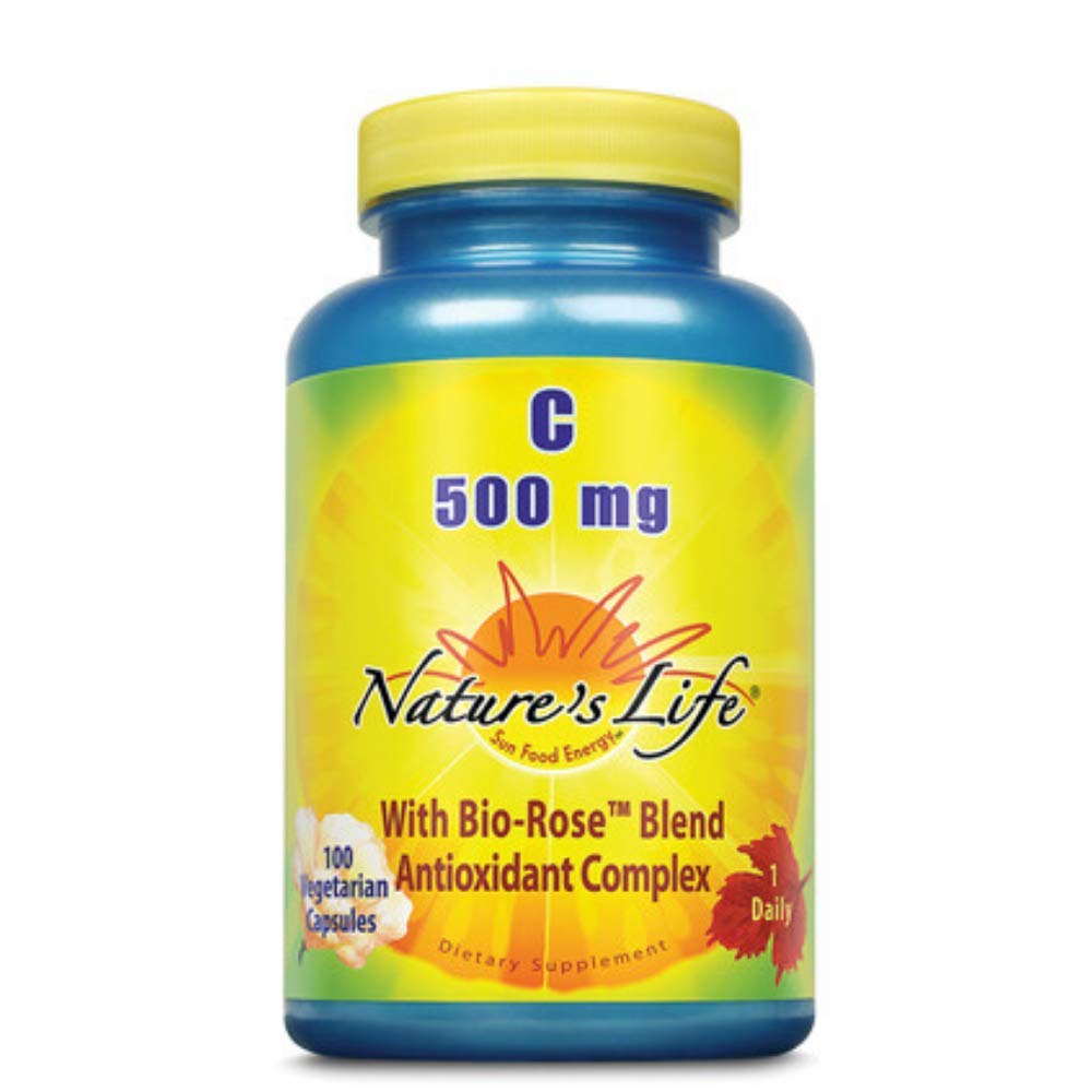 Nature's Life Vitamine C 500 mg, gélules — soutien naturel de l'énergie et de la peau