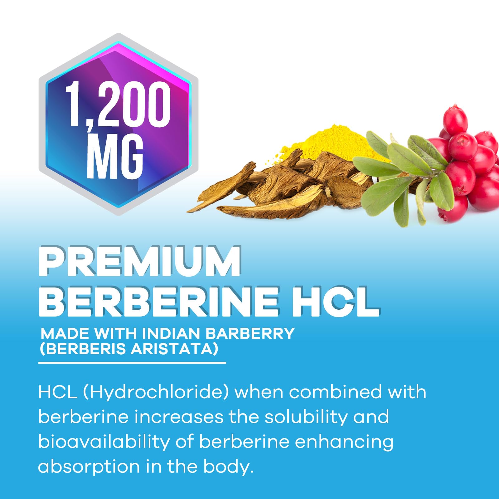 Nature's Nutrition Berberine HCL, fabrication aux États‑Unis pour la traçabilité