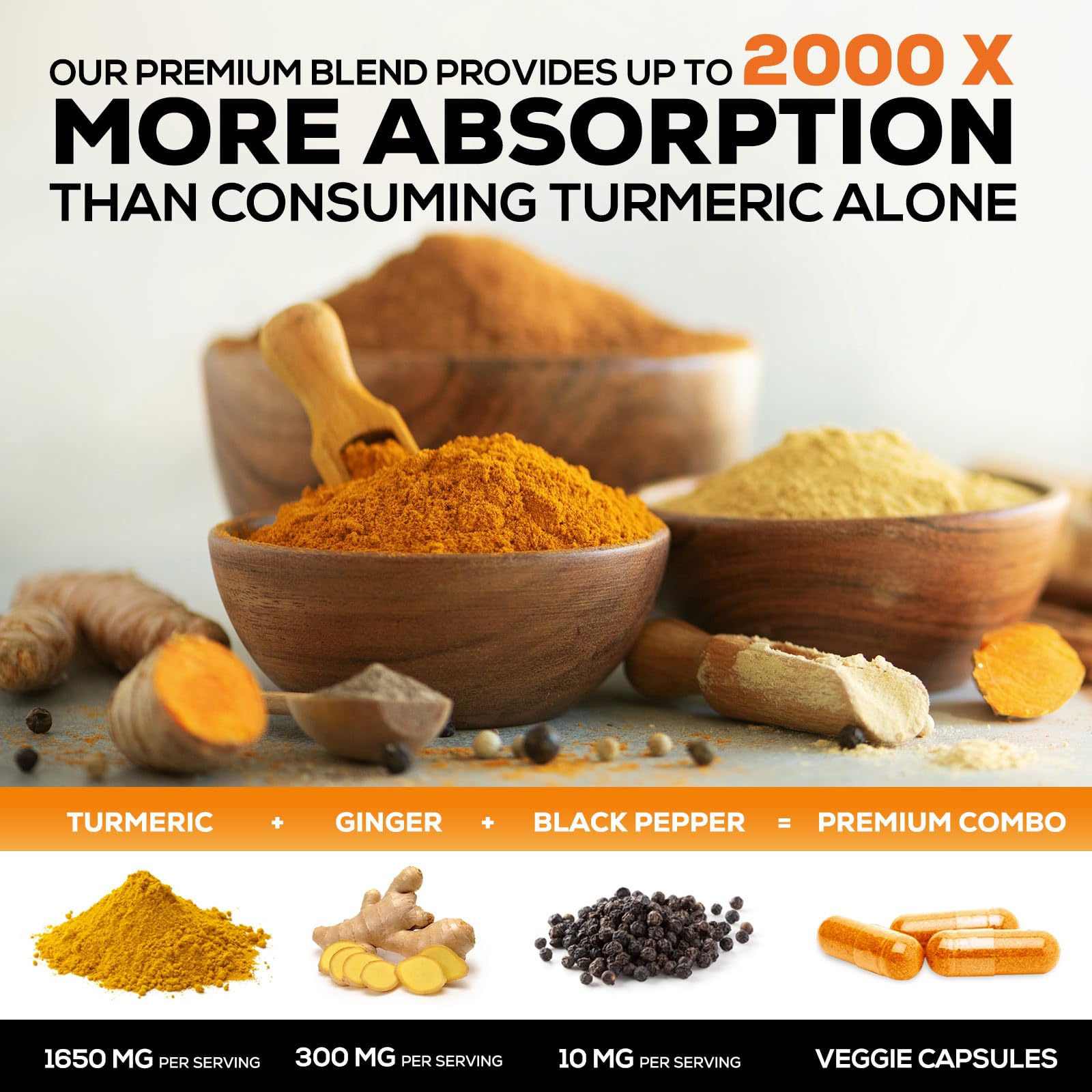 Nature's Nutrition BioPerine, poivre noir, amélioration possible de l'absorption.