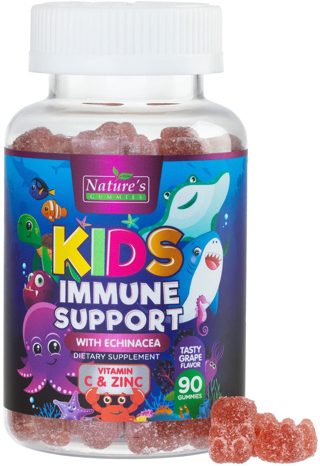 Nature's Nutrition bonbons immunité enfant – goût fruits rouges et texture agréable