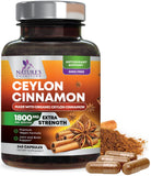 Nature's Nutrition Bouteille Cannelle Ceylan 1800mg – énergie naturelle potentielle.