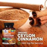 Nature's Nutrition Cannelle de Ceylan - Gélules faciles à avaler pour digestion