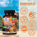 Nature's Nutrition Cannelle de Ceylan - Tableau nutritionnel clair