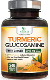Nature's Nutrition capsules-curcuma-2000mg affichant le complément pour le soutien des articulations.
