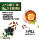 Nature's Nutrition : boîte ouverte montrant les capsules thé vert 1000 mg pour routine.