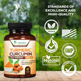 Capsules Nature's Nutrition avec absorption optimisée pour une utilisation régulière.