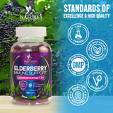 Gommes véganes Nature's Nutrition sans gluten pour toute la famille.