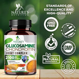 Tableau ingrédients clés Nature's Nutrition Glucosamine-Chondroïtine-MSM