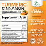 Gomme Nature's Nutrition Curcuminoïdes 95, couleur vive et concentrée.
