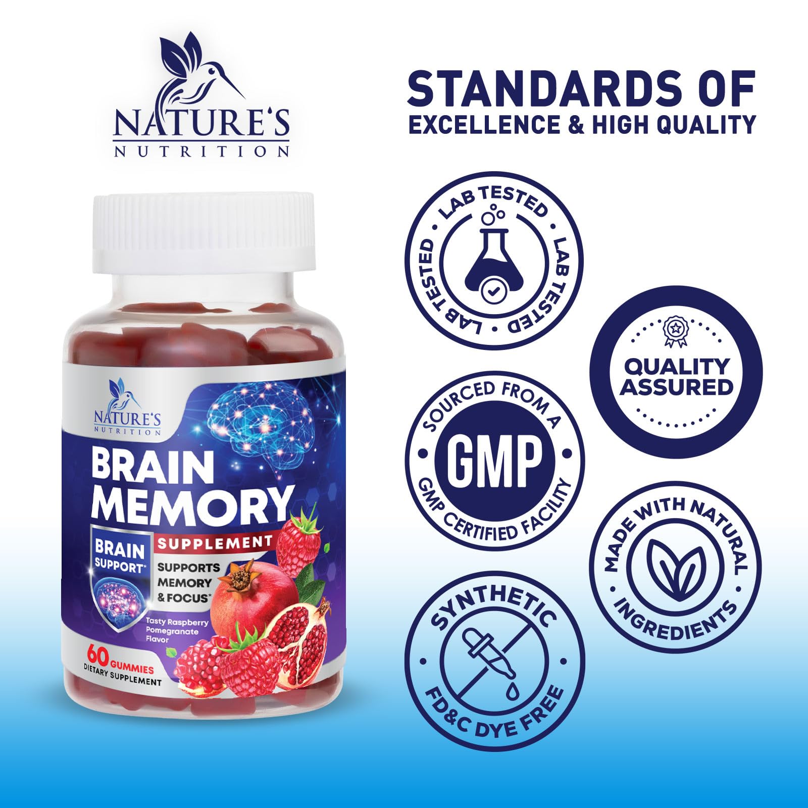 Nature's Nutrition gommes energie-matinale: réveil durable et esprit vif