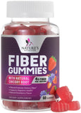 Nature's Nutrition Gommes Fibres 4 g – bouteille visible, soutien digestif quotidien