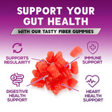 Texture douce des Gommes Fibres Nature's Nutrition, plaisir quotidien