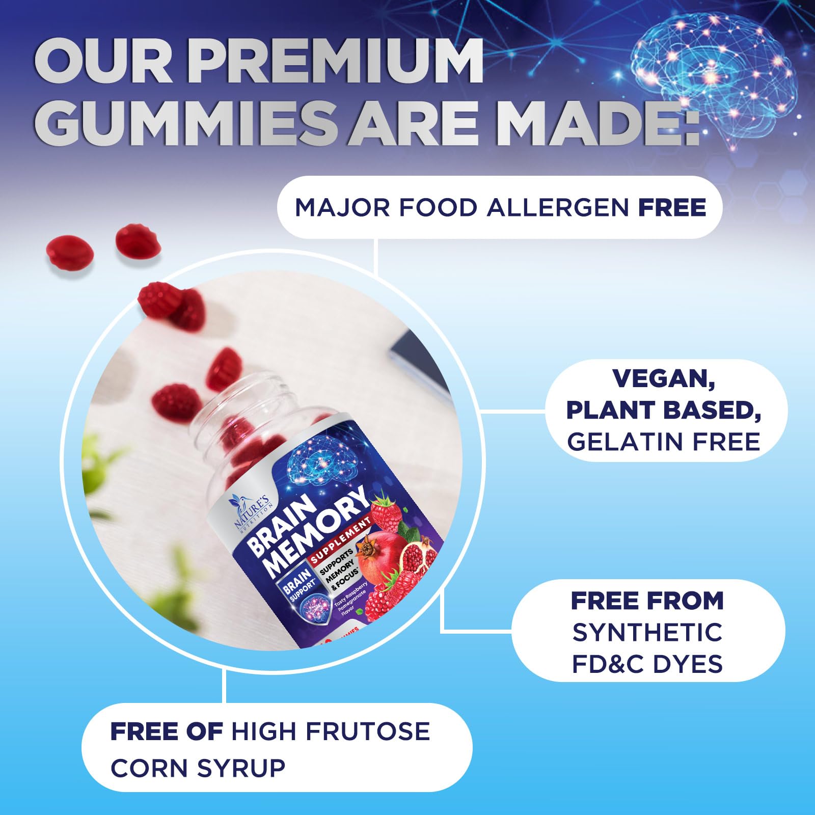 Nature's Nutrition gommes gouts-fruits: goût fruité pratique en collation