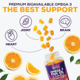 Nature's Nutrition Omega3 petit-déjeuner, gommes faciles à intégrer dans la routine matinale.
