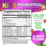 Gommes Probiotiques Enfants Saveur Baies: goût agréable pour l'usage quotidien.