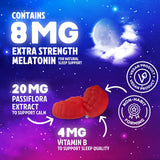 Emballage pratique Nature's Nutrition – packaging et gommes visibles
