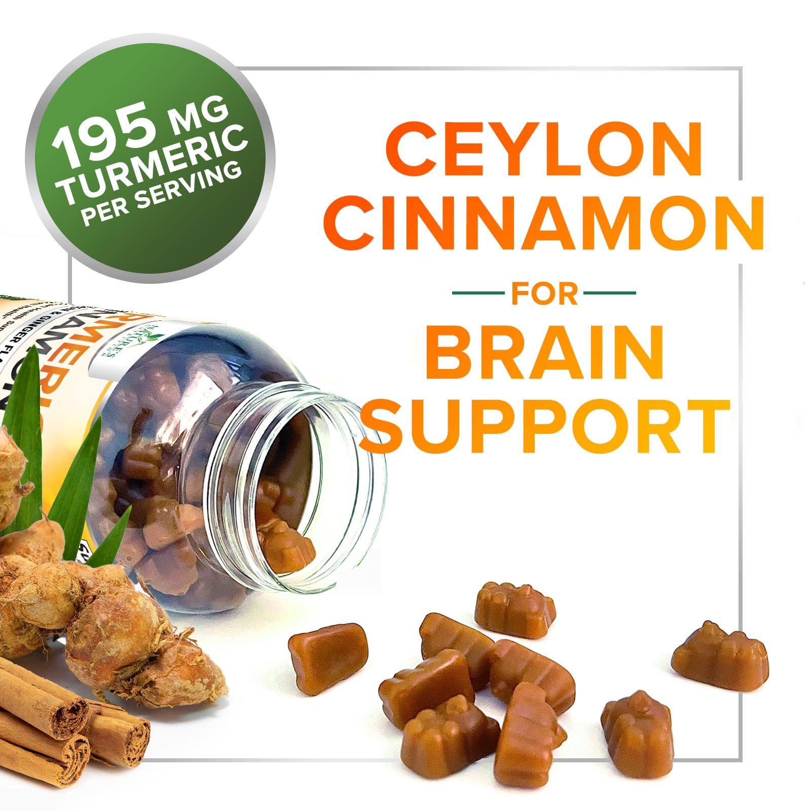 Gomme Nature's Nutrition pour usage quotidien, format pratique.