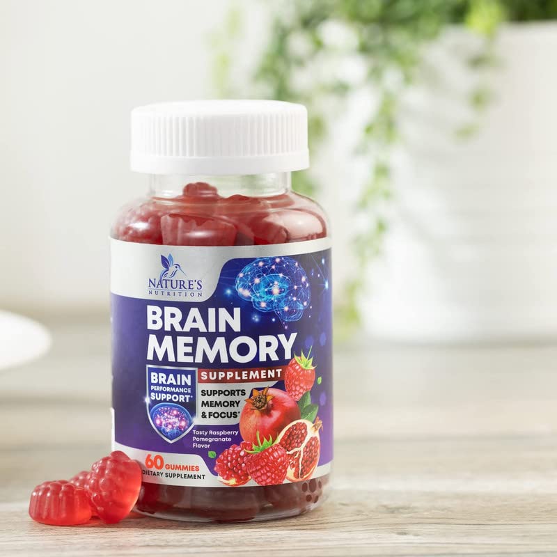 Nature's Nutrition gommes vegan: option végétalienne pratique pour le bien-être cognitif