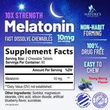 Nature's Nutrition Mélatonine saveur baie: gommes aromatisées pour un rituel du soir agréable.