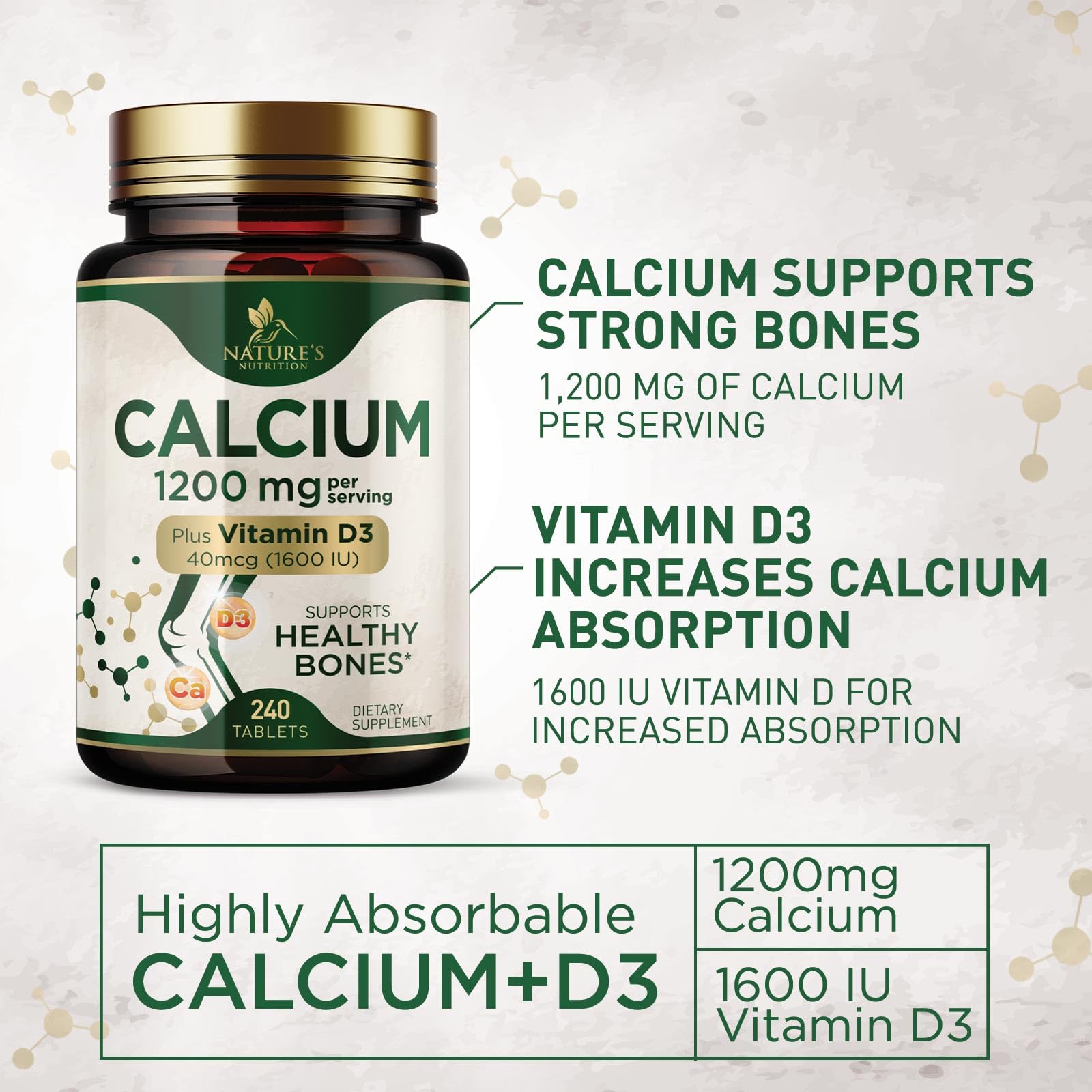 Le duo calcium et D3 peut soutenir immunité et tonicité musculaire.