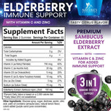 Nature's Nutrition Gommes Sureau Noir vitamine C soutien énergie et défense