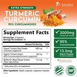 Nature's Nutrition Turmeric 2000mg — capsules faciles à prendre chaque jour.
