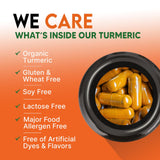 Nature's Nutrition Turmeric 2000mg — emballage 360 gélules pour une longue utilisation.