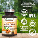 Turmeric biologique Nature's Nutrition curcuma pur et naturel