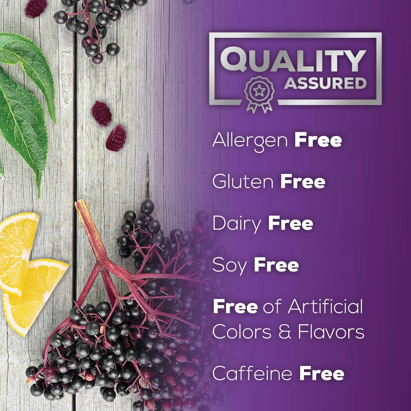 Nature's Nutrition Texture douce et goût fruité du Sureau Noir