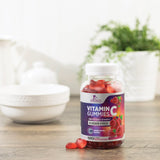 Gommes framboise Nature's Nutrition, dosage facile et plaisir gustatif.