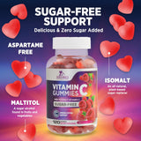 Emballage portable Nature's Nutrition Vitamin C Gummies pour le déplacement.
