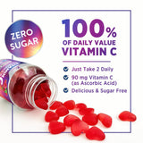 Gommes sans sucre Nature's Nutrition Vitamine C framboise pour tous les âges