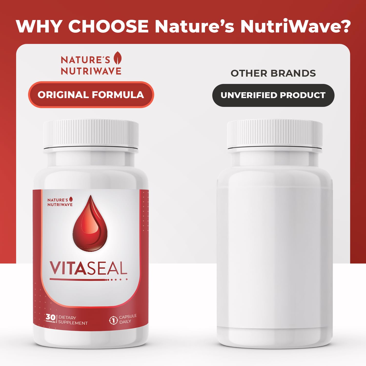 Vitaseal Nature’s NutriWave – utilisation quotidienne simple dans votre routine.