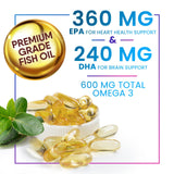 Nature's Peak EPA et DHA en complément quotidien pour le bien-être général.