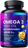 Nature's Peak huile omega3 2400mg en bouteille, soutien potentiel pour le cœur.