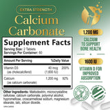 Nature's Peak Calcium 1200 mg D3 — comprimés faciles à avaler.