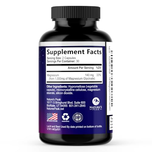 Étiquette végan Nature's Peak, sans additifs superflus et choix clair.