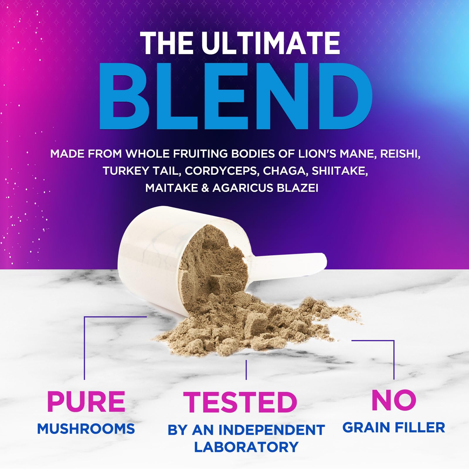 Nature's Peak Queue-de-dindon bio, soutien immunitaire potentiel.